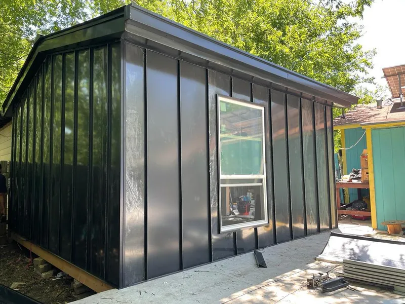 Black standing seam metal wall panels for Roof Inspection in Southbridge Town